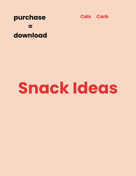 Smart Snack Guide Instant Digital Download